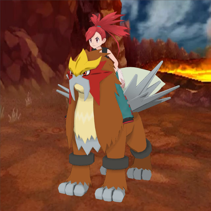 Flannery and Entei, the Fiery Duo by MysteryArt901 on DeviantArt