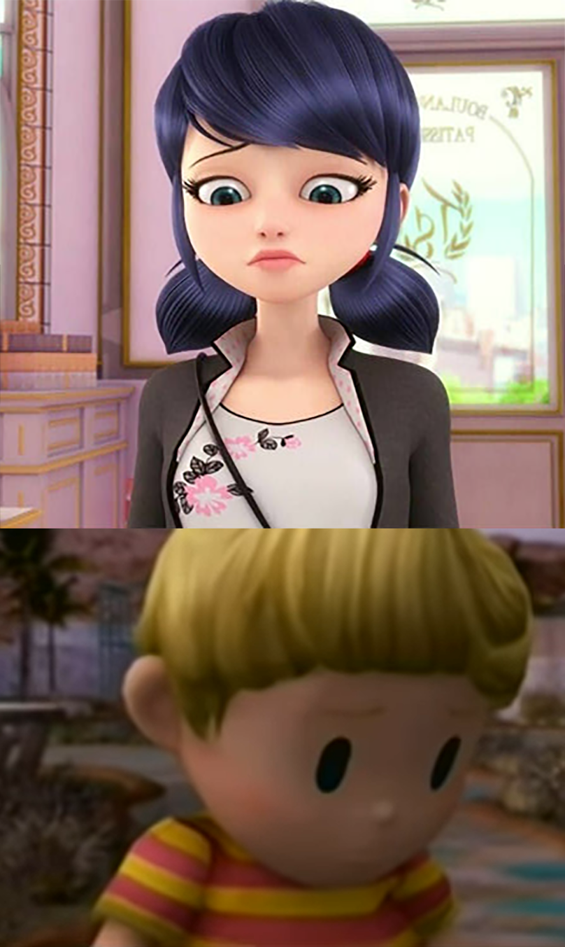 Marinette feels bad for Lucas (Mother 3) by MysteryArt901 on DeviantArt