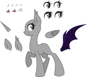 .-Pony Base-. Female Adoptable by SH0STAKOVlTCH