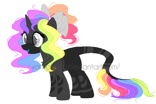 ~Adoptables~. Rainbow Pastel Pony :CLOSED: