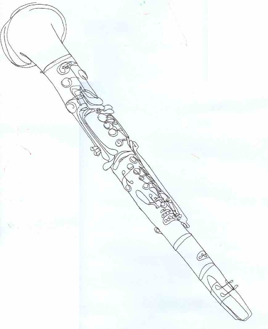 One Line Drawing - Clarinet by crazyoldwoman on DeviantArt
