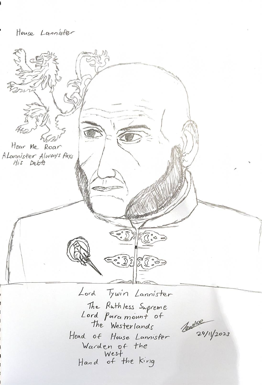 Lord Tywin Lannister by SinoAsianArtworks on DeviantArt