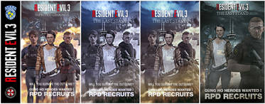 Resident Evil 3 Posters (color variations)