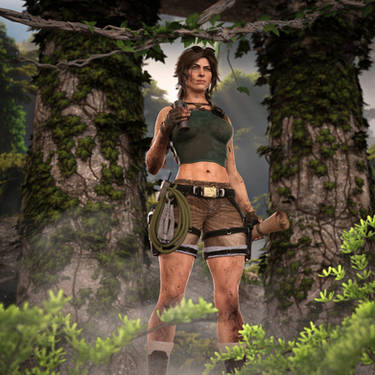 Lara, through the jungle
