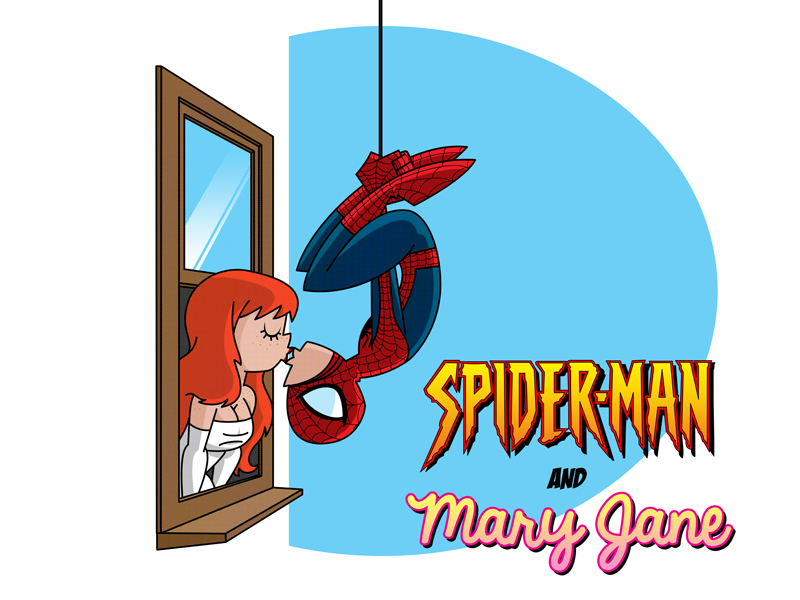 Superhero Wedding Images: Spider-Man and Mary Jane