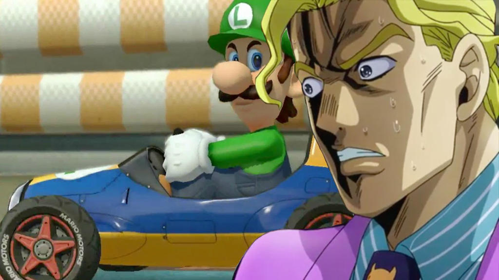 Yoshikage Kira Reacts To Luigi S Death Stare By Bubbyparker On Deviantart