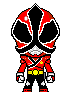 Mega Mode Red Samurai Ranger