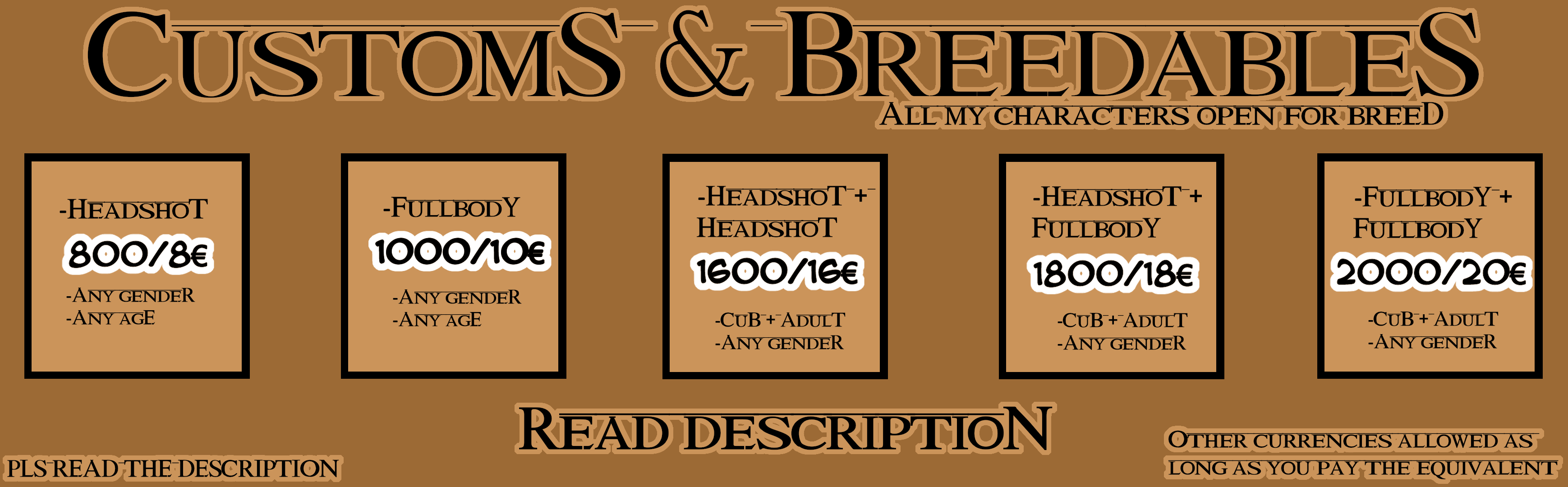 Micro Breedables Custom and Breedables commissions OPEN by Lionceros on DeviantArt
