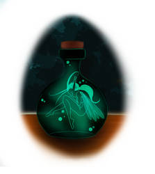 Fairy in a bottle