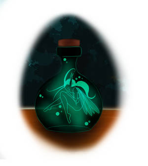Fairy in a bottle
