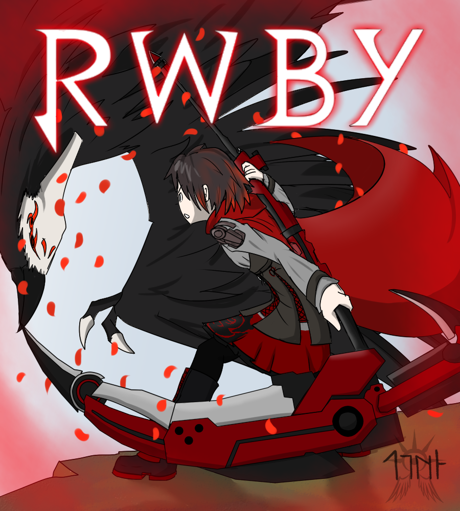 RWBY - Ruby against the Nevermore by Lightning-in-my-Hand on DeviantArt