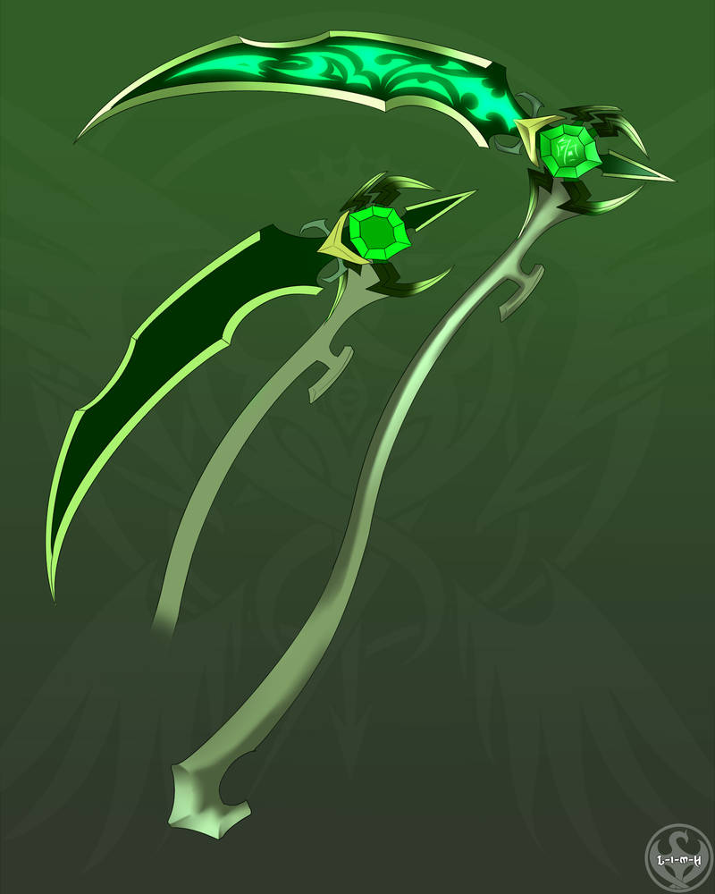 Spider Scythe by Lightning-in-my-Hand on DeviantArt