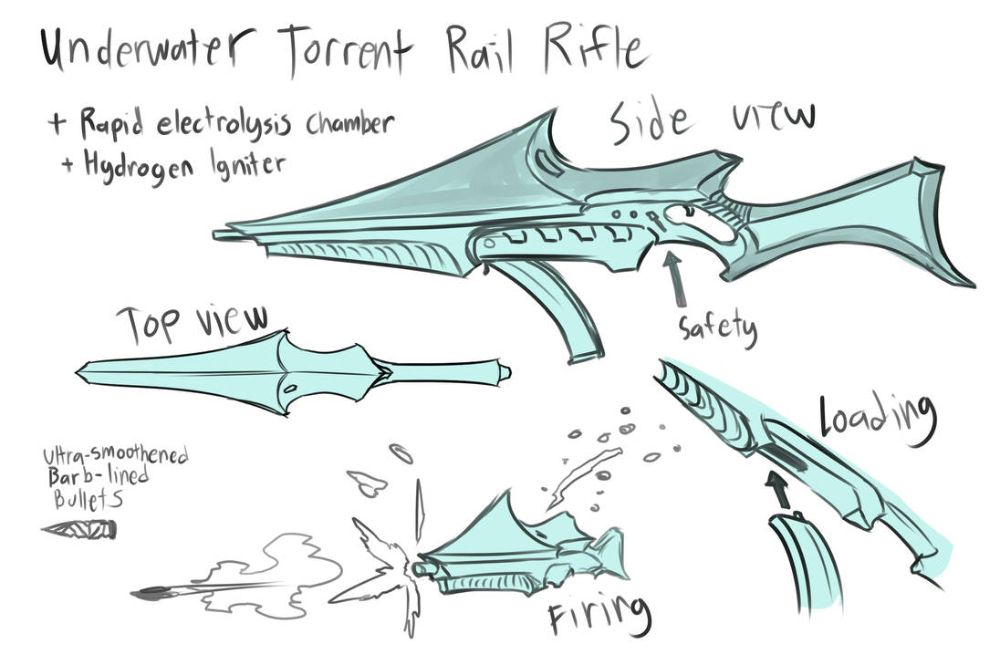 Aqua Rifle by Lightning-in-my-Hand on DeviantArt