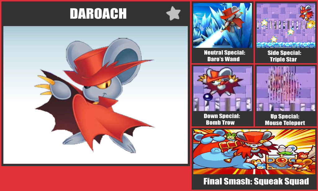Daroach SSB Moveset by danilo11