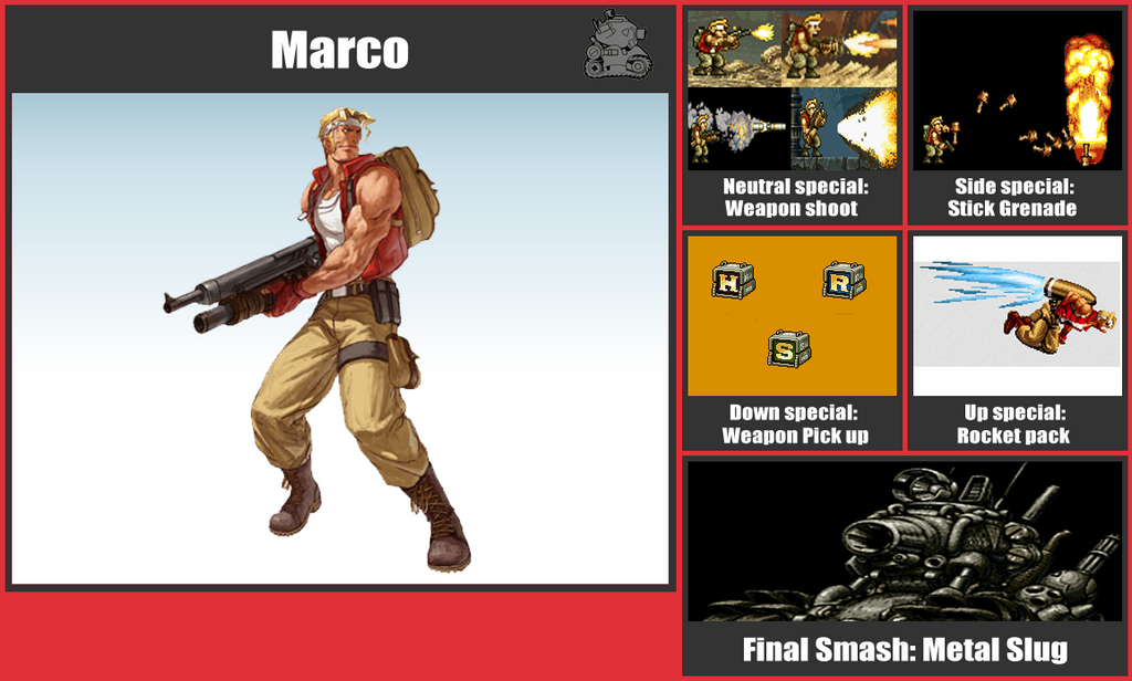 Marco SSB Moveset by danilo11