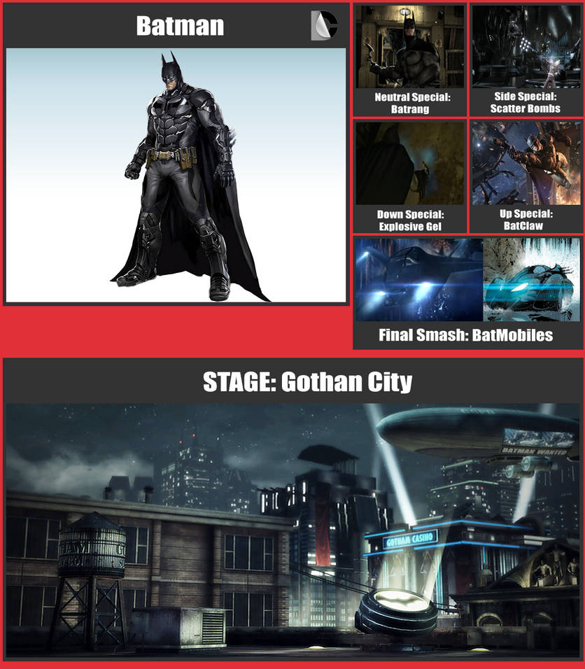 Batman SSB Moveset by danilo11