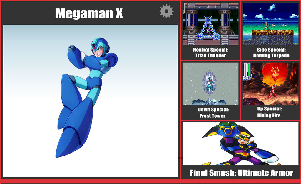Mega Man X SSB Moveset by danilo11