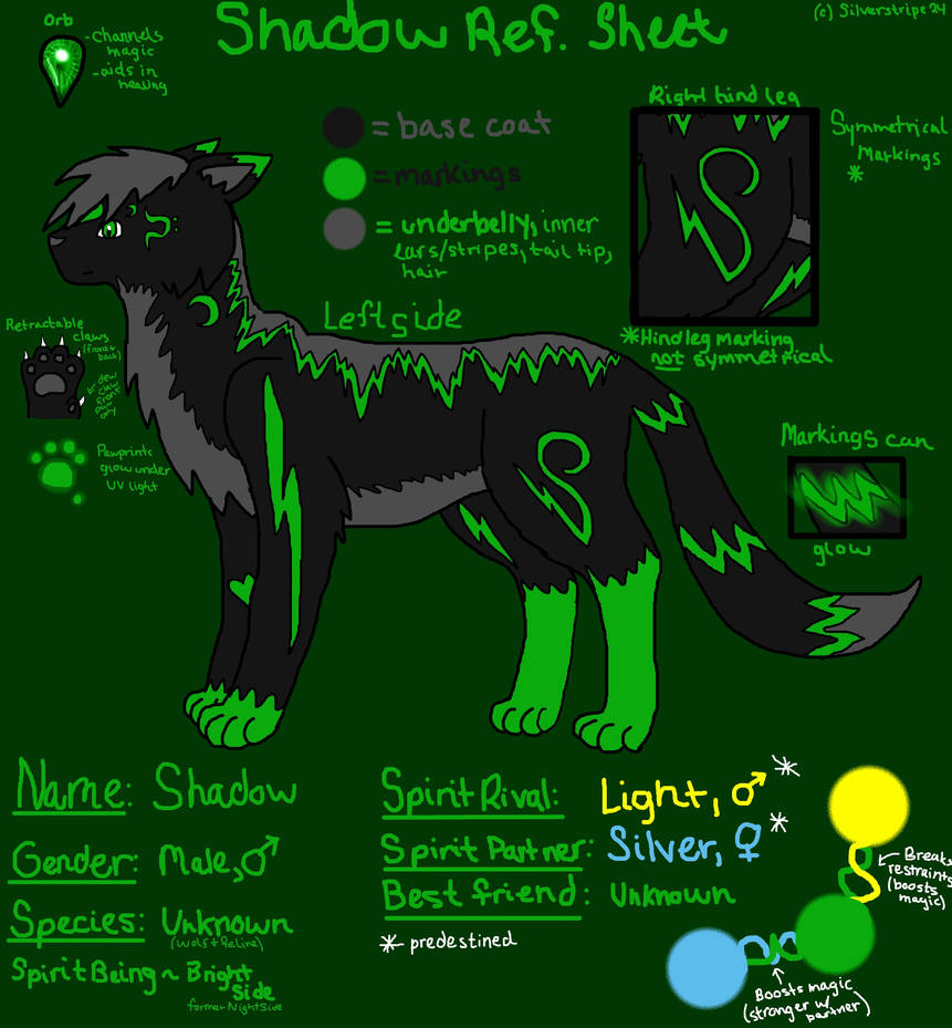 Shadow Ref Sheet by Silverstripe24 on DeviantArt
