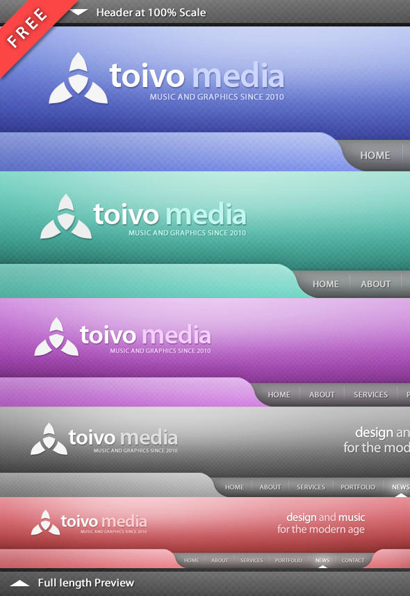 Clean Headers Color Clean Web Header by martinemes on DeviantArt