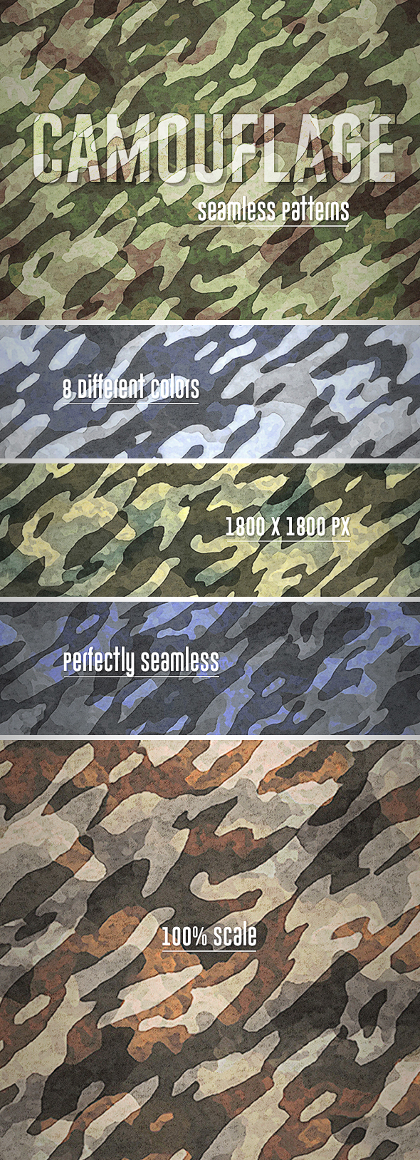 Camouflage Seamless Patterns