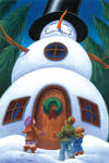 Snowman House by Red-Clover