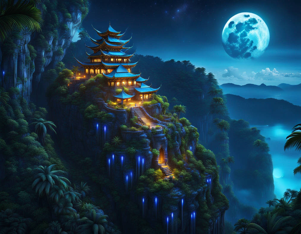 Night View on a Distant World by OpheliaAlexiou on DeviantArt