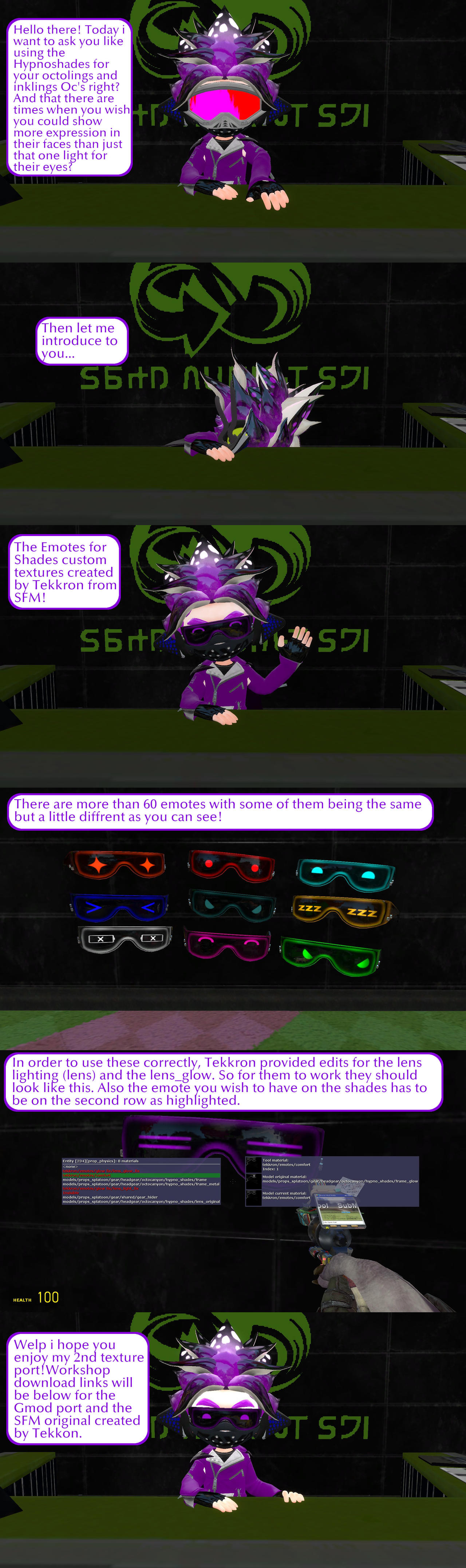Splatoon Style Texture Splatoon Custom Shademotes Textures port by TheDarkDefier on DeviantArt
