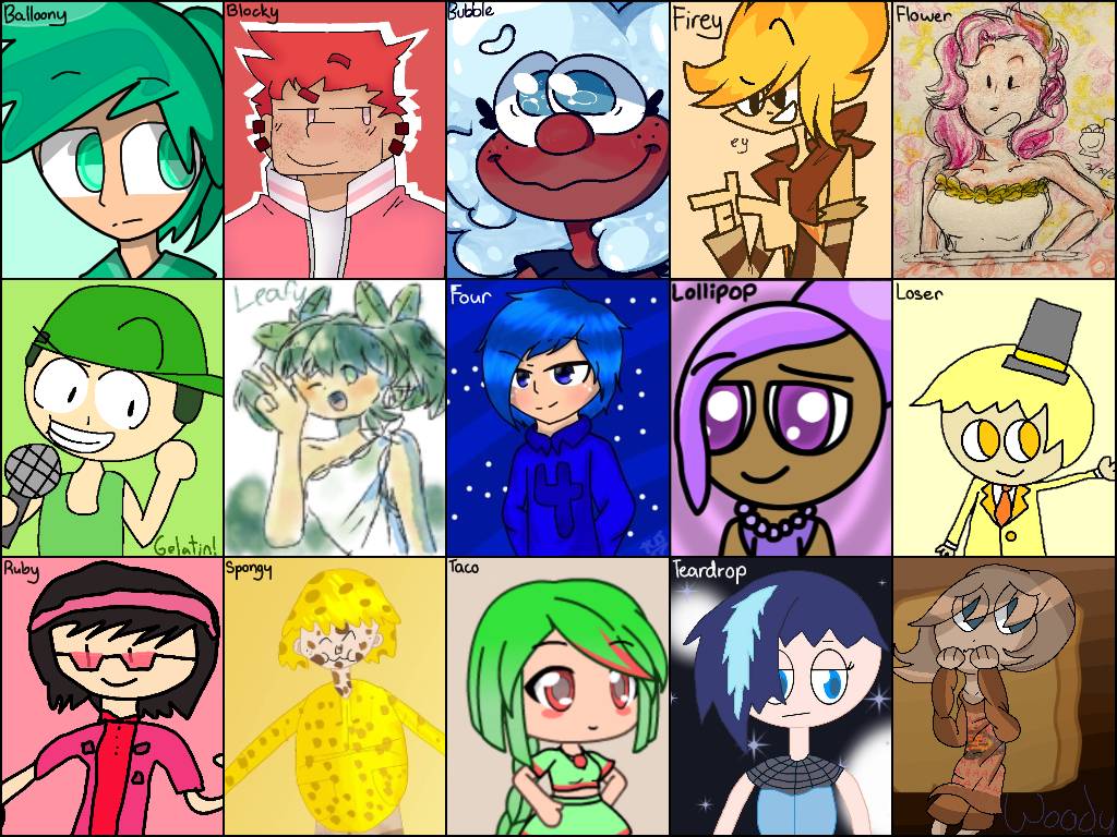 Bfb The Final 14 of BFB! by ThisIsTy2006 on DeviantArt