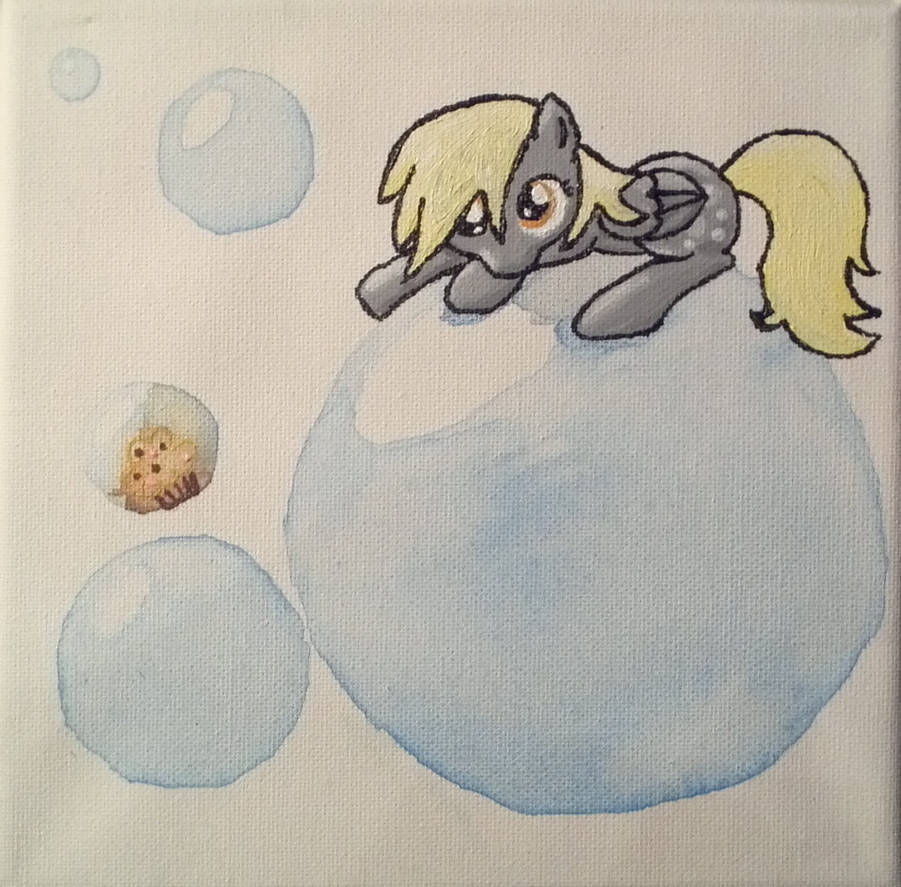 Derpy on bubbles by PokeponyAquaBubbles on DeviantArt