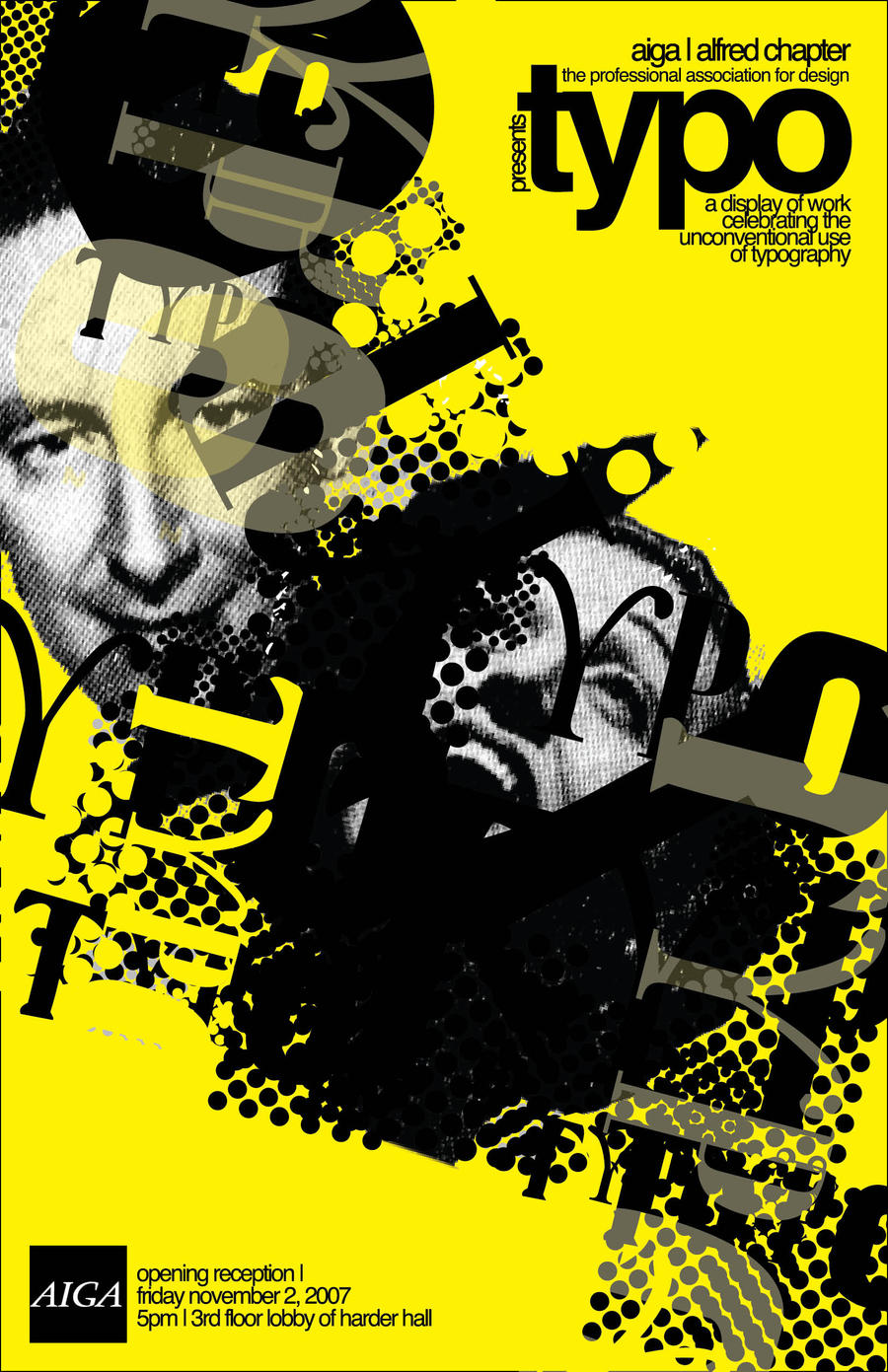 AIGA typo show poster