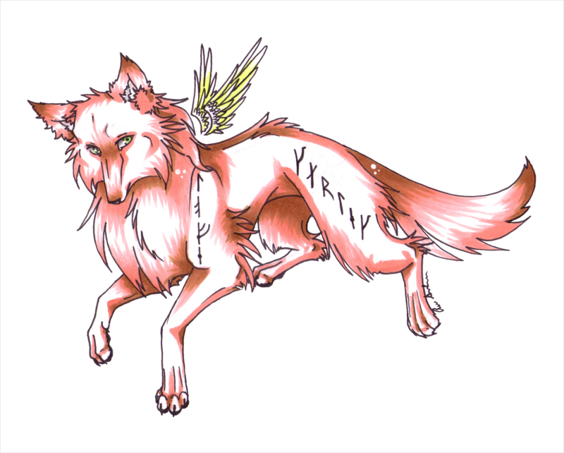 Runic wolf