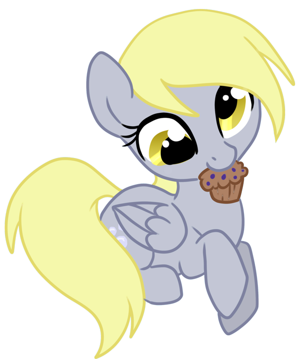 Derpy and her muffin