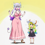 Kanna and Lucoa Transformation Novelai