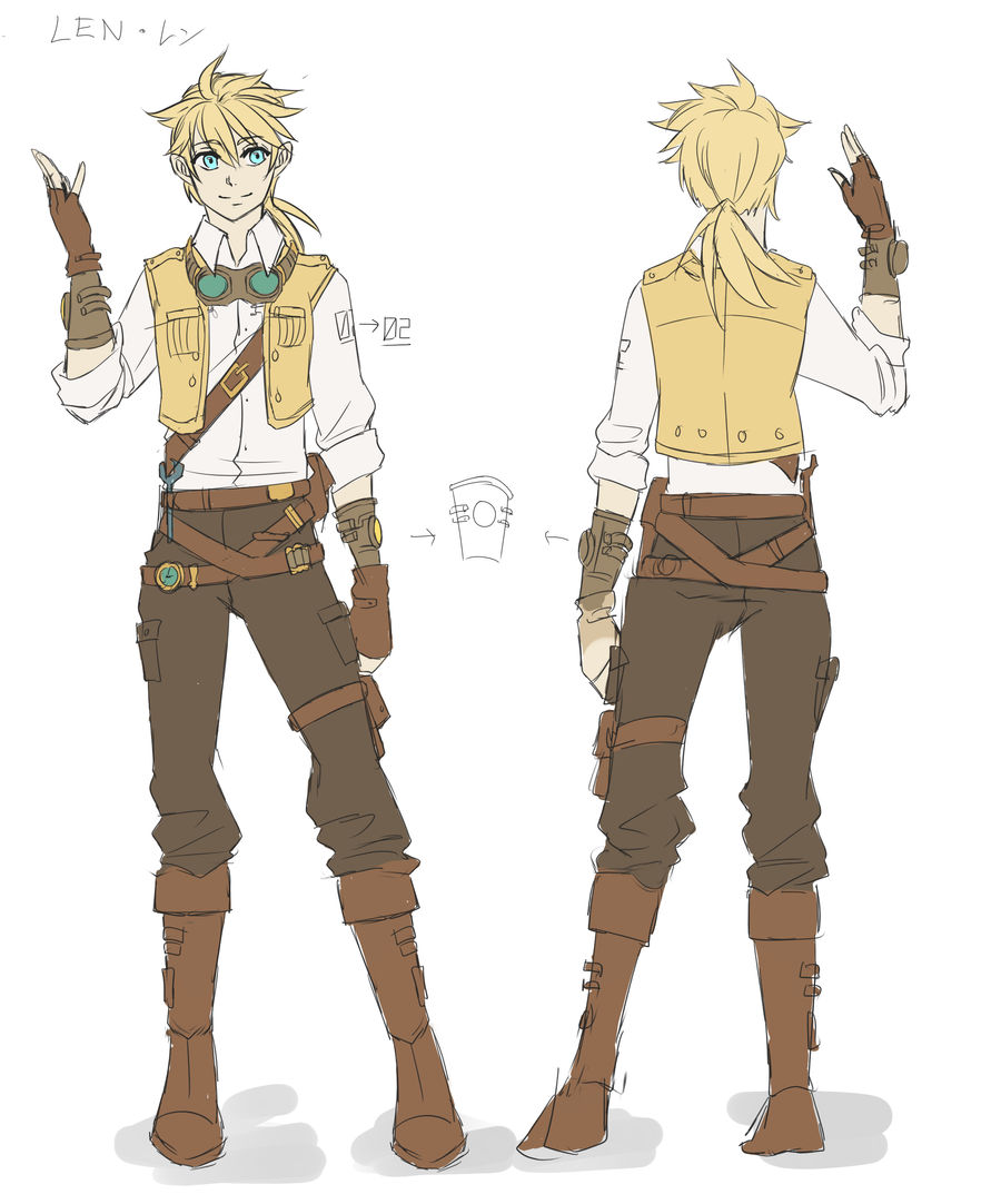Len Steampunk Engineer Concept Art by ShiroHuntress on DeviantArt Len Steampunk Engineer Concept Art by ShiroHuntress on DeviantArt