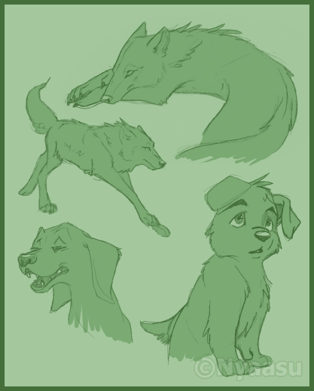 Canine Sketches -Old-