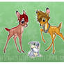 Sora Kairi and Riku: Bambi'd
