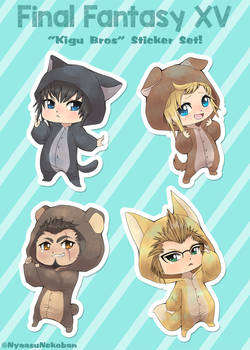 FFXV 'Kigu Bros' Stickers now available!