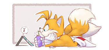Tails Watching Netflix and Chilling