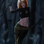 Kim Possible in the woods