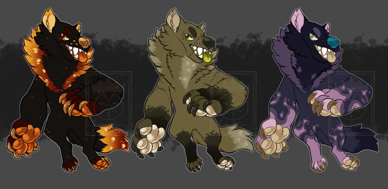 Pet Store Werewolf Spooky Werewolf Adopts - SET PRICE: OPEN by EnchantedFrog on DeviantArt