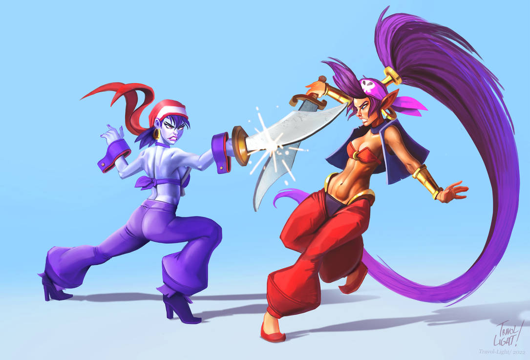 Shantae VS Risky by Fulgorbrush on DeviantArt Shantae VS Risky by Fulgorbrush on DeviantArt