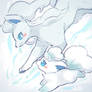 vulpix and ninetales