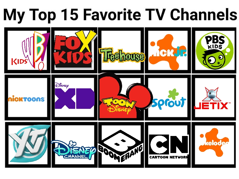 My Top 15 Favorite TV Channels by MTDVDVM2K8 on DeviantArt