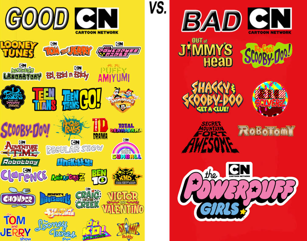 Good Cartoon Network Vs Bad Cartoon Network by MTDVDVM2K8 on DeviantArt