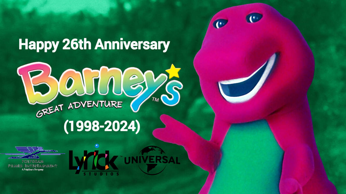 Happy 26th Anniversary Barney S Great Adventure By Mtdvdvm2k8 On Deviantart Happy 26th Anniversary Barney S Great Adventure By Mtdvdvm2k8 On Deviantart
