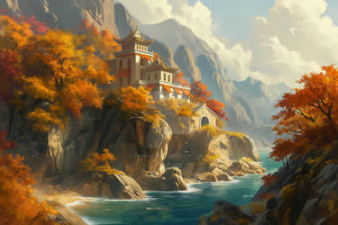 White marble palace by the sea - 2