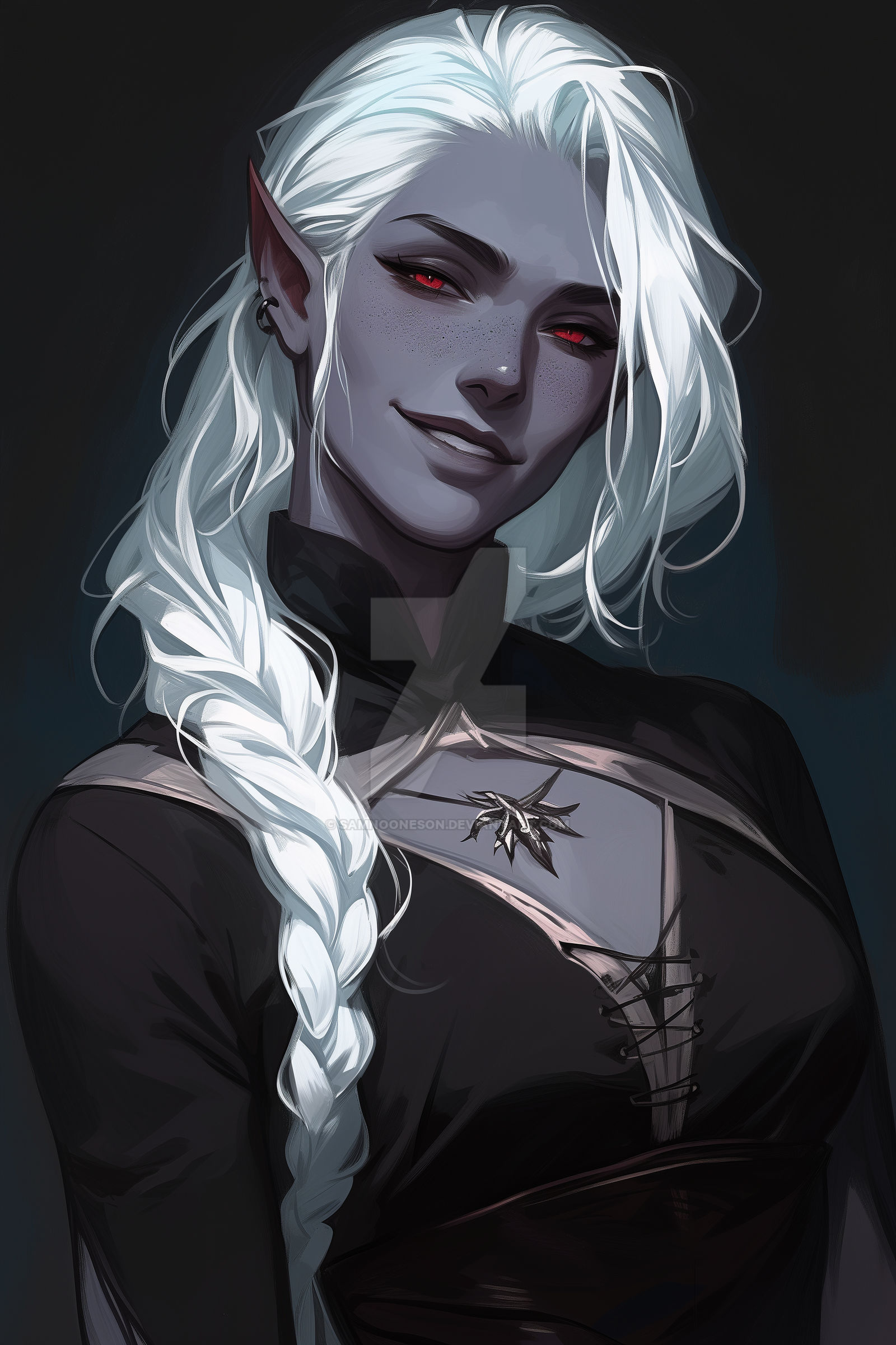 Drow Deviantart Drow Temptress by samnooneson on DeviantArt