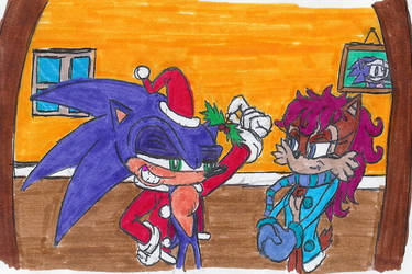 Sonic Christmas: Mistletoe by Bound-For-Freedom