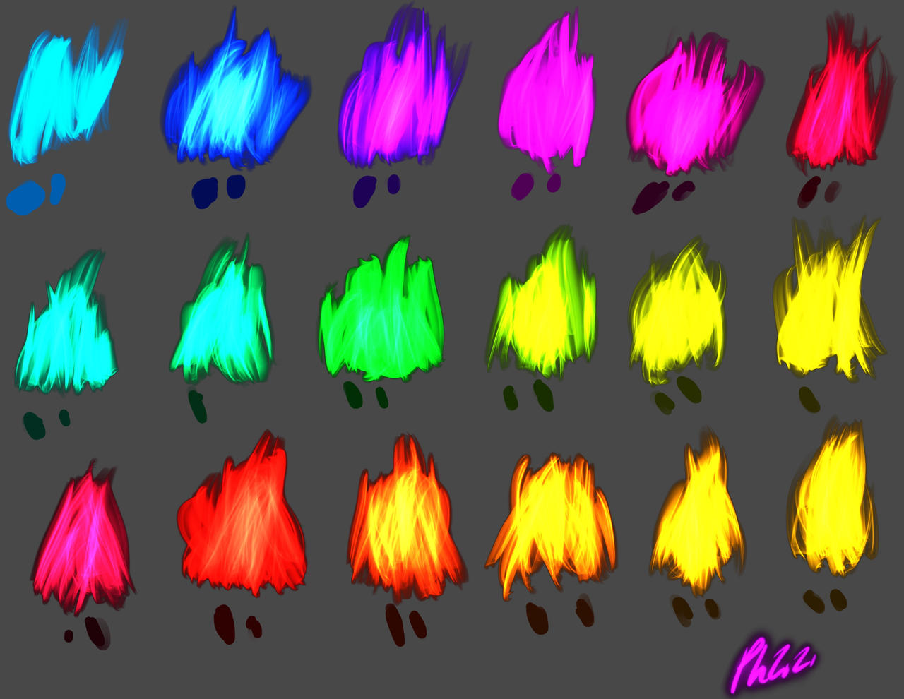 Fire colors by flufflanks on DeviantArt