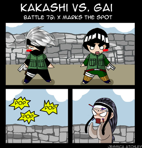 Kakashi vs Gai: battle 72